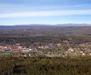 Landskapsbild över Malung-Sälen