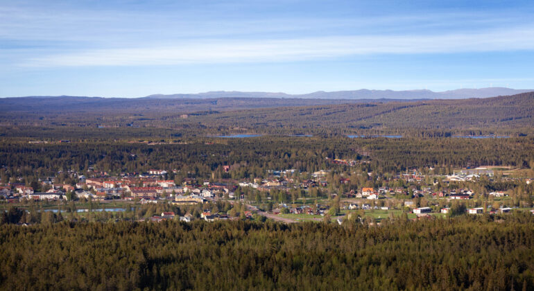 Landskapsbild över Malung-Sälen
